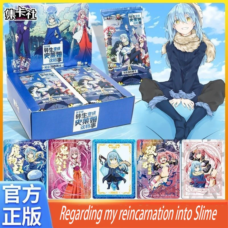 New Anime Regarding my reincarnation into Slime Character Collection Card For Kids Collect cards Anime Peripheral Table Toys