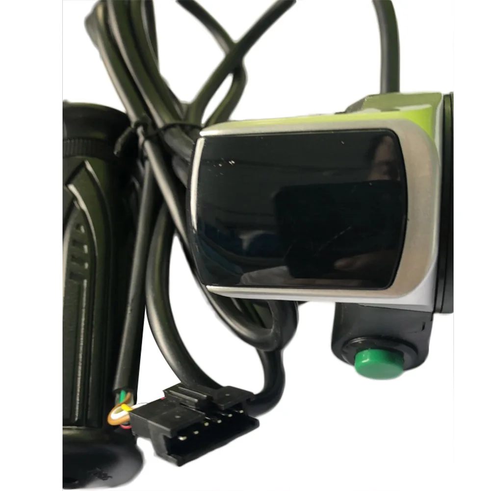 

Aluminium Alloy Throttle Grip with Real Time Voltage Reading for Electric Bikes Compatible with 36V and 48V Systems