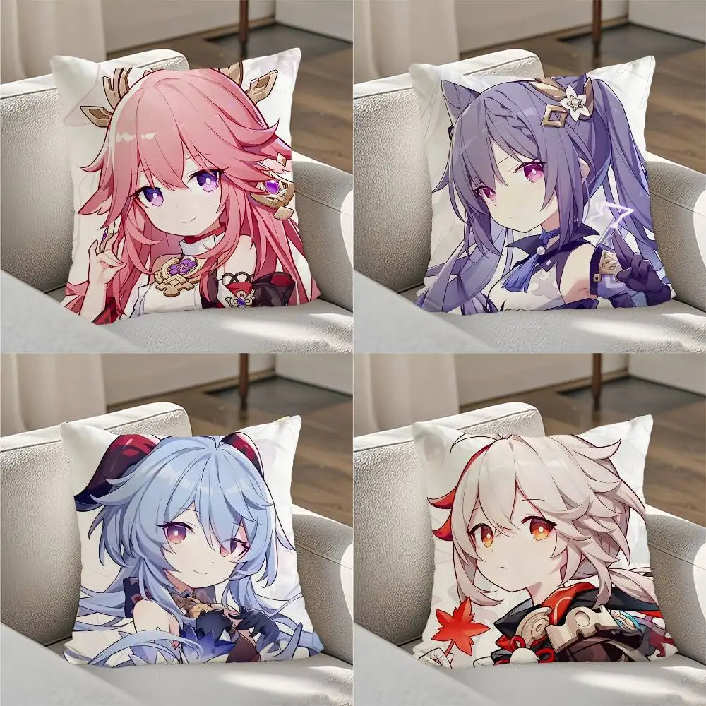 

Honkai Impact Pillow Case Luxury Double-sided For Car Pillows 45x45 Cushions Cover Home And Decoration Sofa Pillowcase 50x50