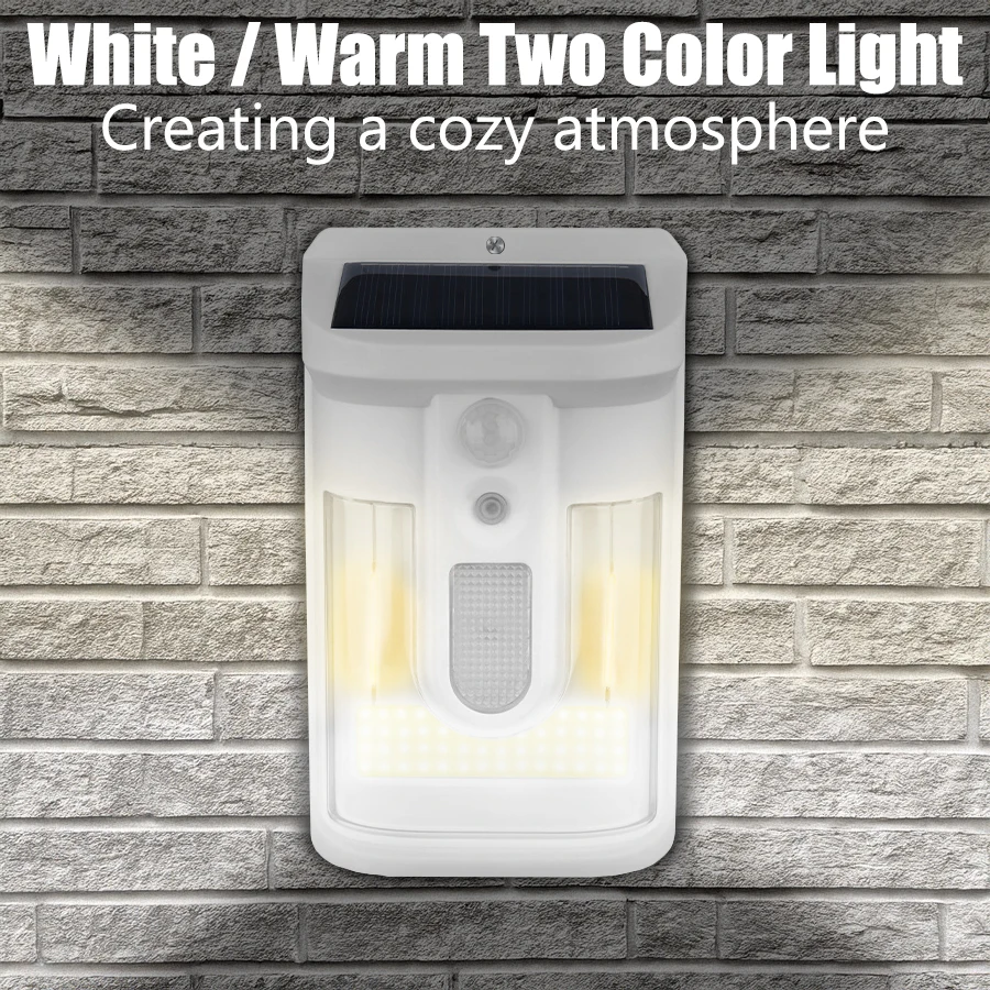 Motion Sensor Solar Tungsten Night Lamp Intelligent Wall Lamp 3 Lighting Modes Waterproof Courtyard Garden Decoration Lantern