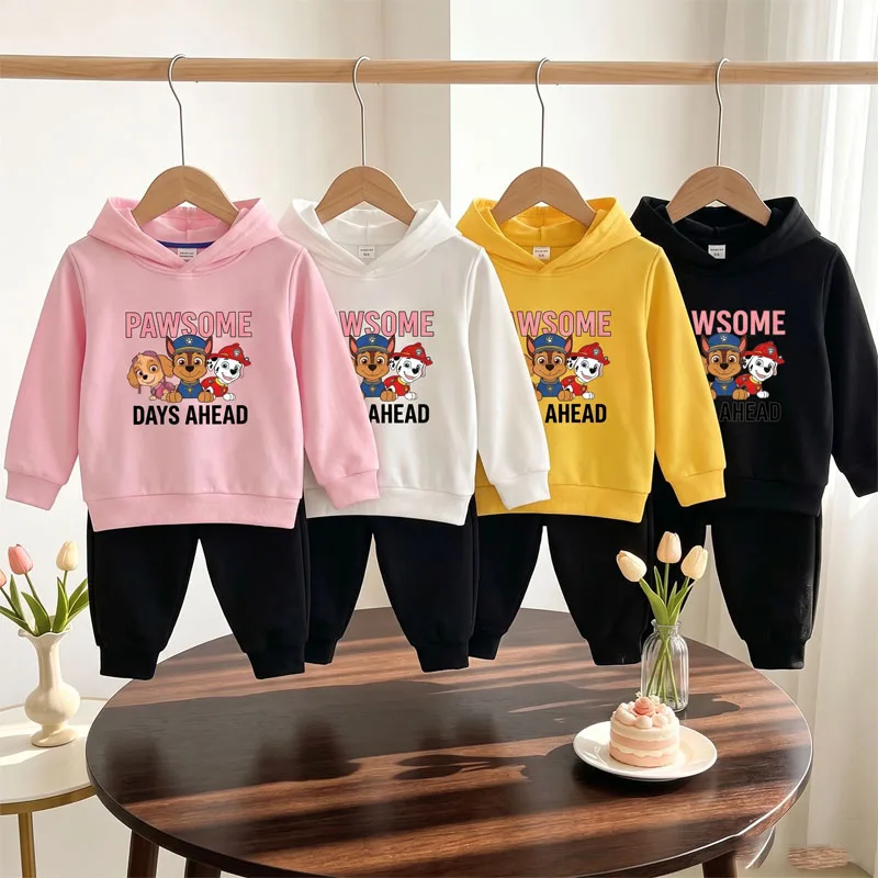Spring Autumn Children's Clothing Set Boys Thin Sweatshirt and Sweatpant Two Piece Suit PAW Patrol Kids Tracksuit Sweatsuit