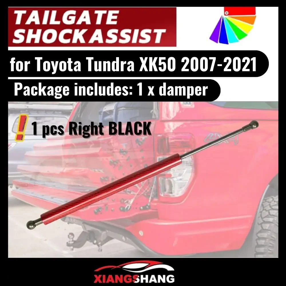 

1PC Right Shock Assist for Toyota Tundra (XK50) 2007-2021 pickup Stainless Rear Tailgate Slow Down Gas Struts Damper