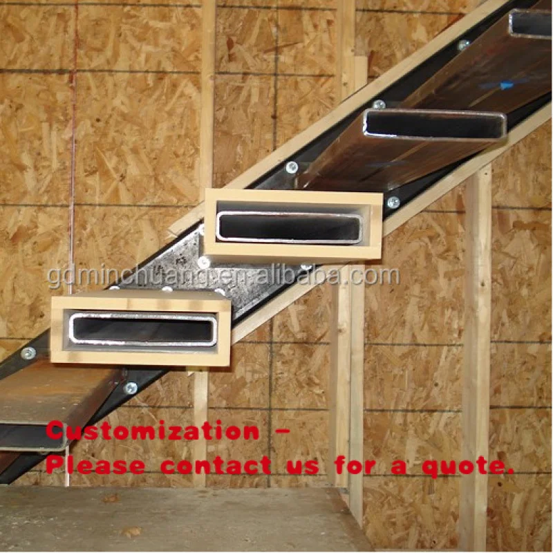 custom.Floating Staircase with Timber Tread  Straight Staircases