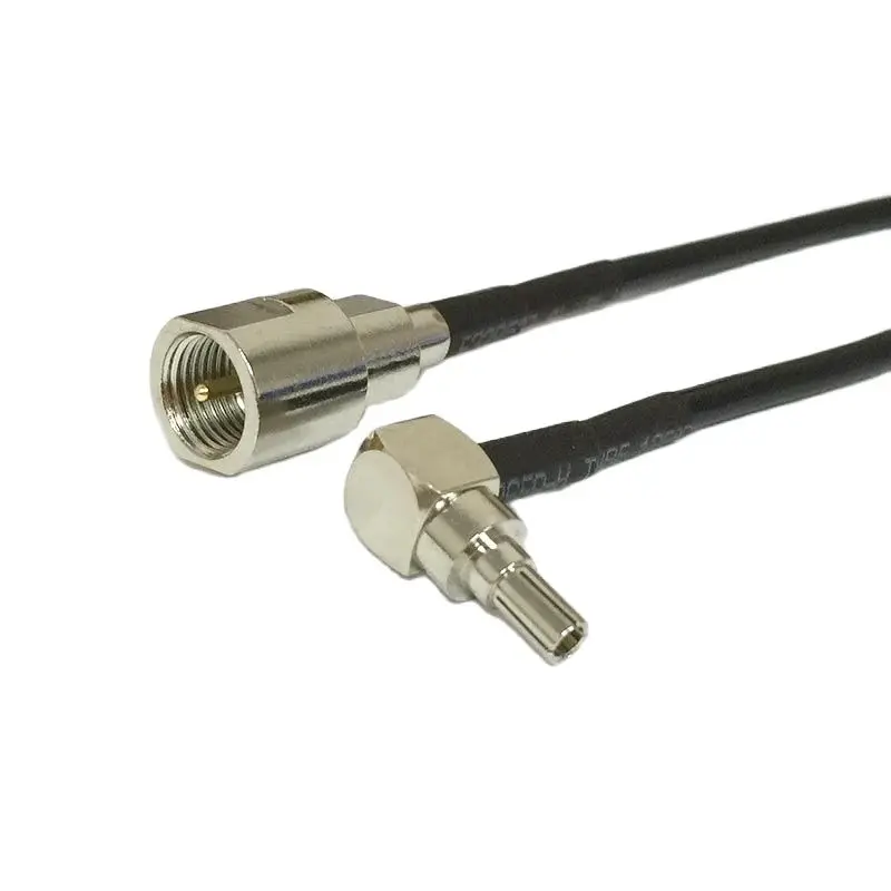 1PC New Wireless Modem Cable FME Male Plug To CRC9 Right Angle Connector RG174 Pigtail Adapter 15CM 6