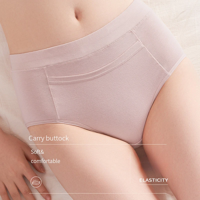 High-waisted Cotton Physiological Pants Women's Menstrual Aunt Panties Anti Side Leakage Sanitary Pants Female Underwear Briefs