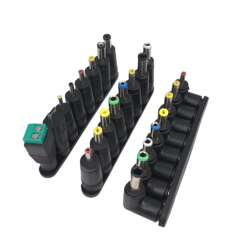 Kit de adaptador de corriente CC Universal, 5,5mm x 2,1mm, Conector de puntas para Lenovo, portátil, fuente de alimentación, juegos de enchufes