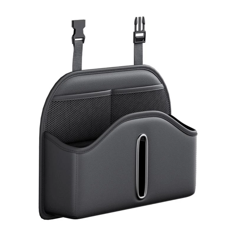  Versatile Car Seats Organizers Leather Back Storage Upgrades for Tissues Drinks
