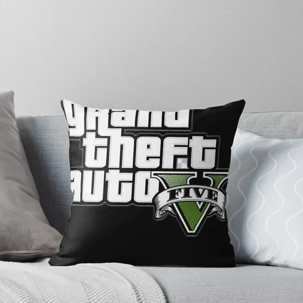 

gta5 logo Throw Pillow pillows decor home Couch Cushions pillow