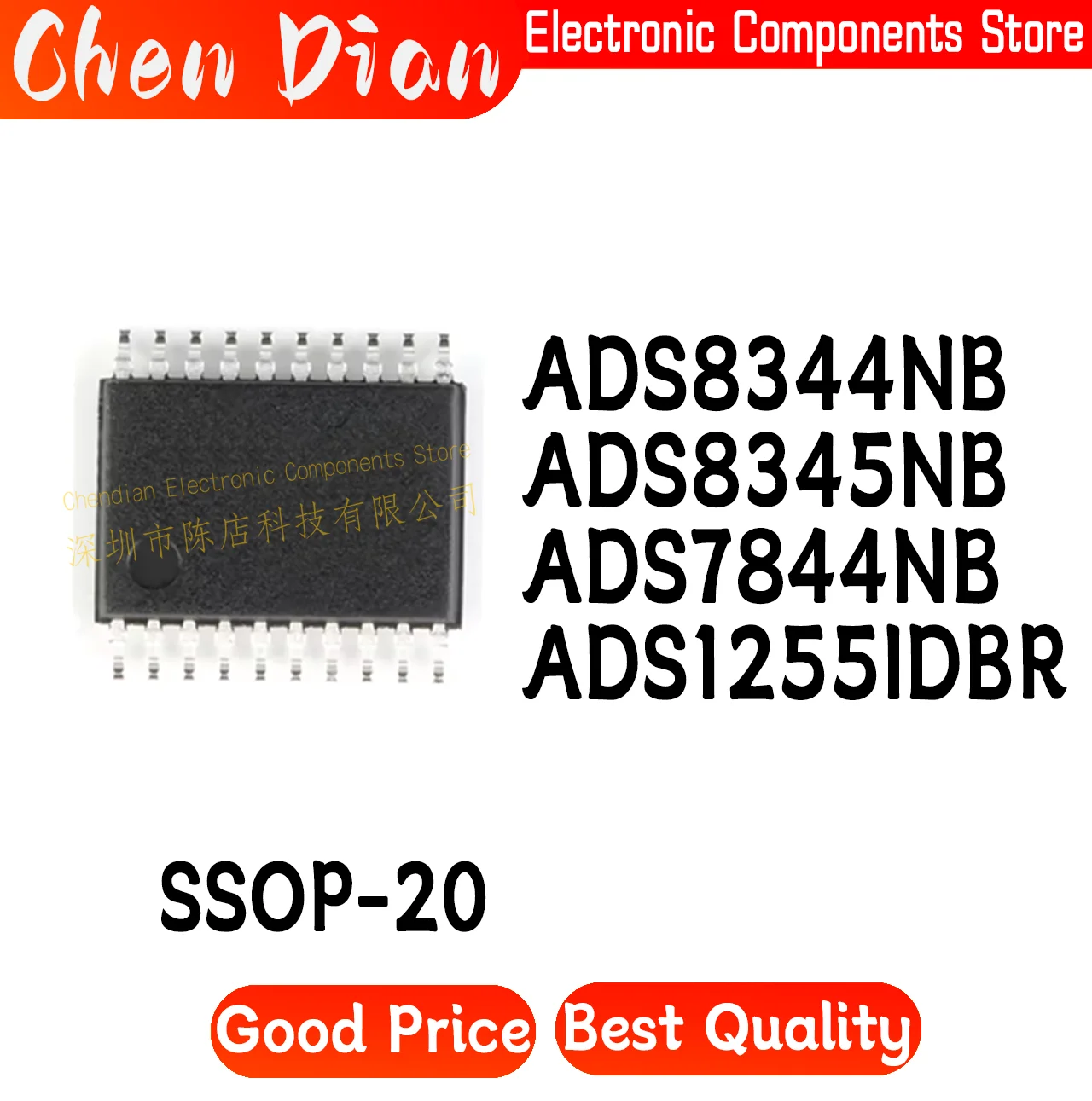 ADS8344NB ADS8345NB ADS7844NB ADS1255IDBR ADS1255 7844N/1K 8344 8345IDBR IDBT NB N SSOP-20 New Original Genuine