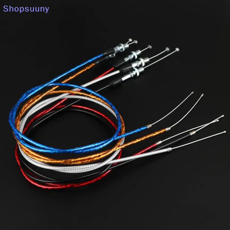 [SU]1Pcs Motorcycle Modification Accessories 1190mm Straight Head Motorcycle Gas Throttle Cable Motocross Universal[SU]