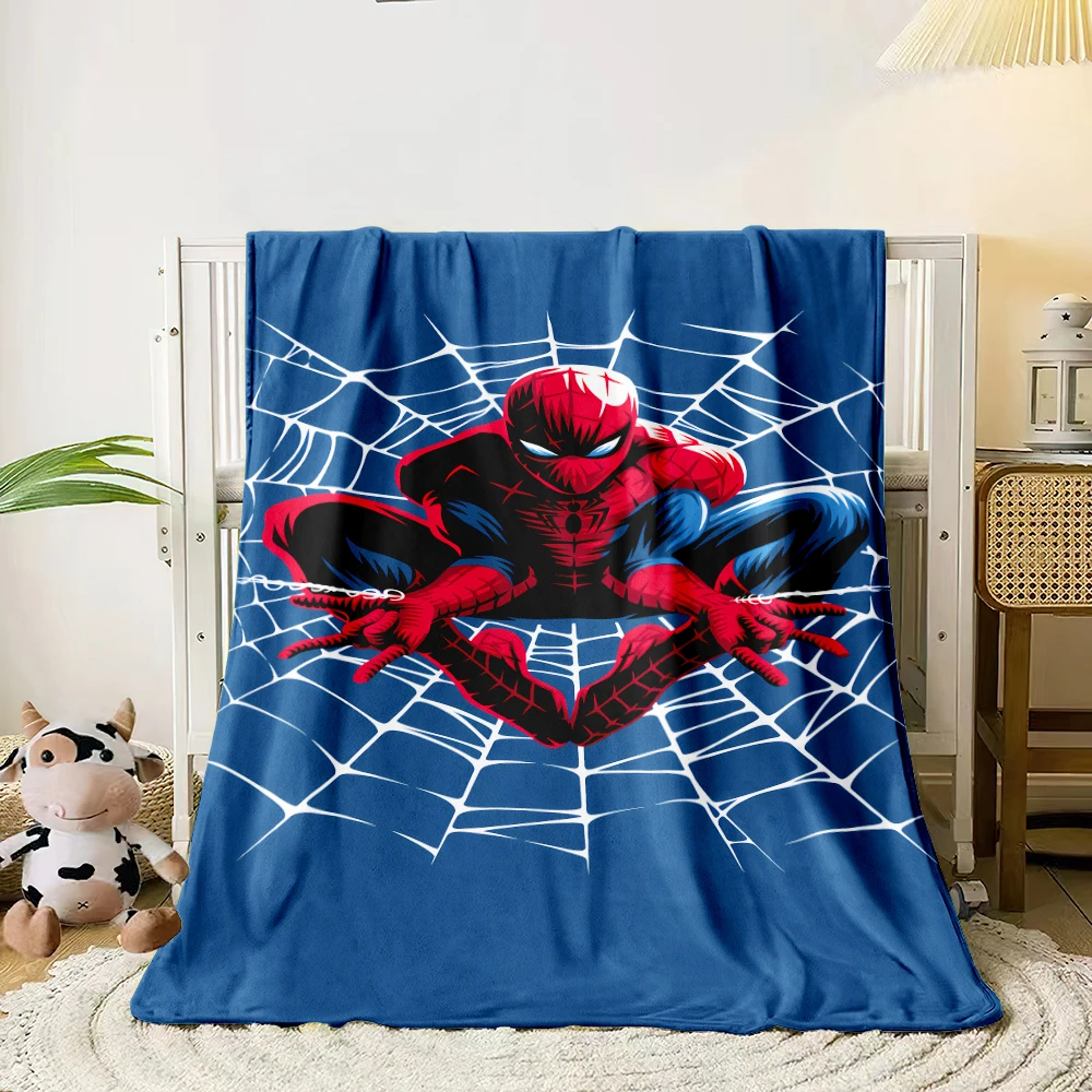 Marvel Spider Man thin blanket, Lightweight Flannel Throw for Sofa,Bed,Travel,Camping,Livingroom,Office,Couch,Chair, and Bed