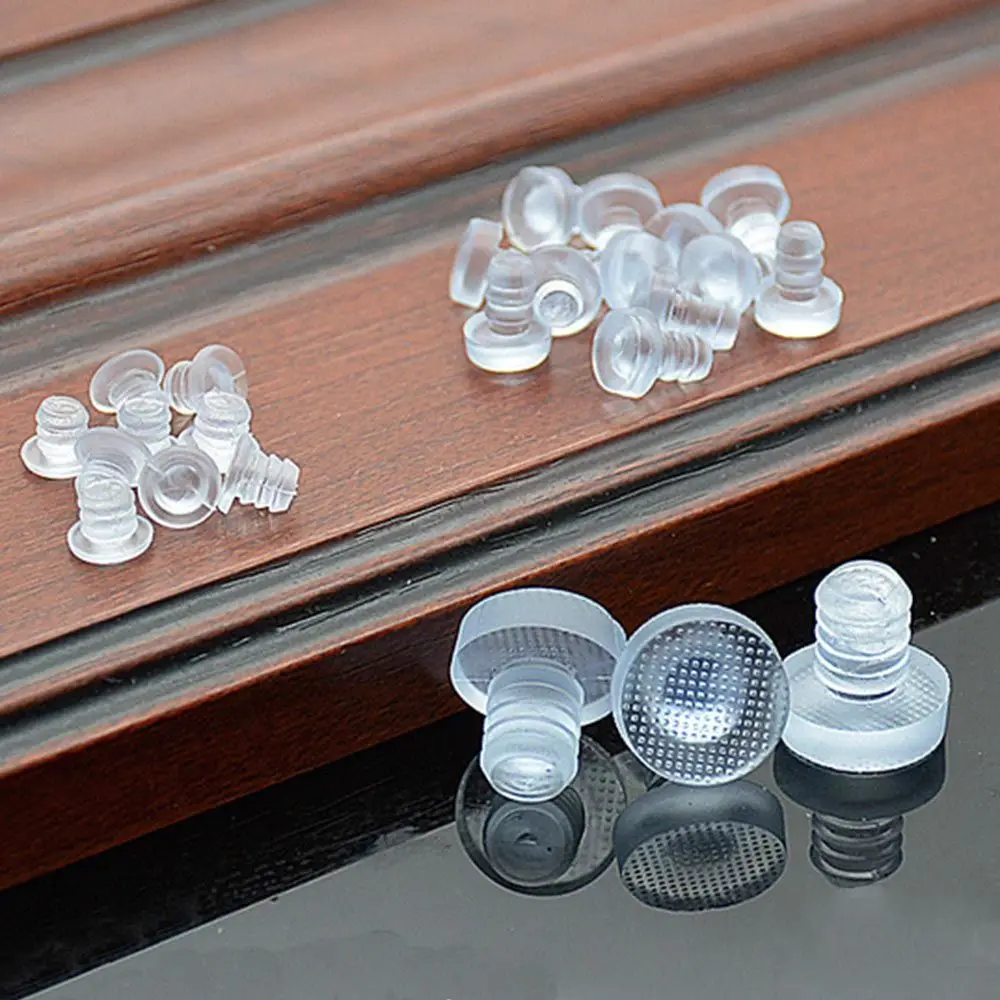 Transparent Transparent Furniture Accessories Anti collision Foot Pad Rubber Stem Bumpers Hole Plugs Fasteners