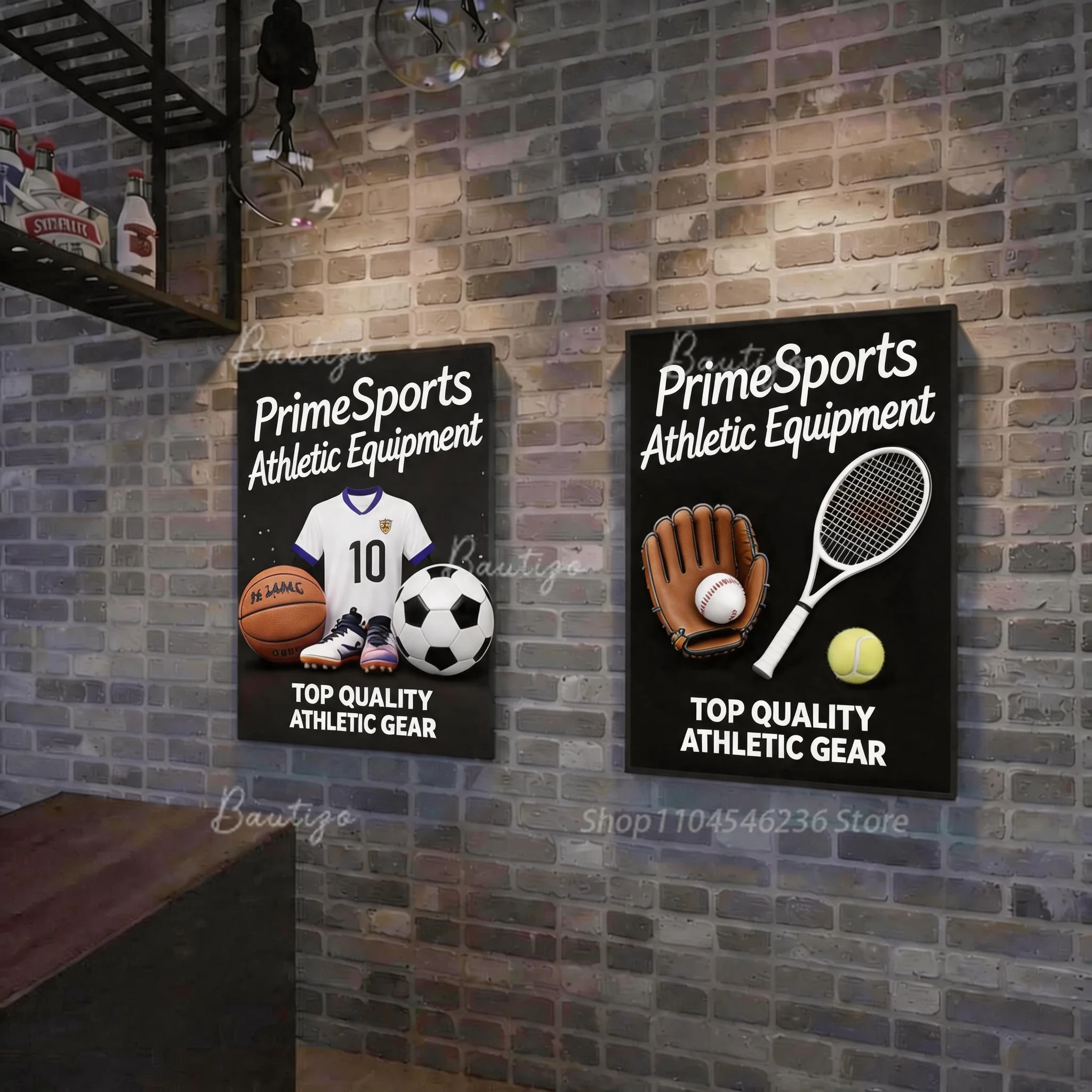 Custom LED Signboard, Sports Goods Neon Light Box Acrylic Illuminated Letters Logo Personalized Advertising Poster Display Sign
