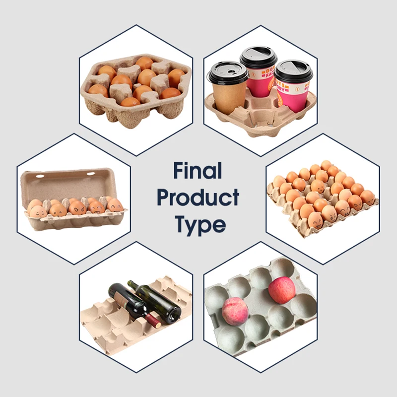 High Efficiency Egg Tray Production Line 1000pcs/h Waste Paper Pulp Molding Machine with Automatic Drying and Stacking System