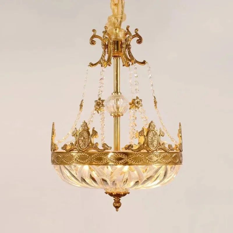 

French chandelier restaurant bedroom entrance hall luxury American-style lighting creative villa closet lighting fixtures