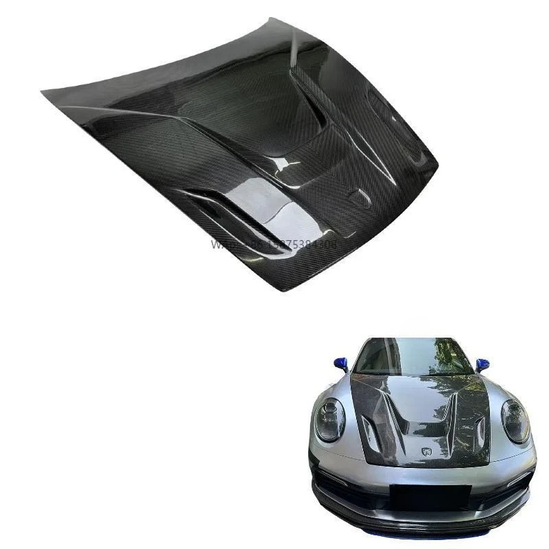 

2019+ for 911 992 Carbon Fiber Front Bonnet New Style Engine Hood Cover for Car Exterior Accessories