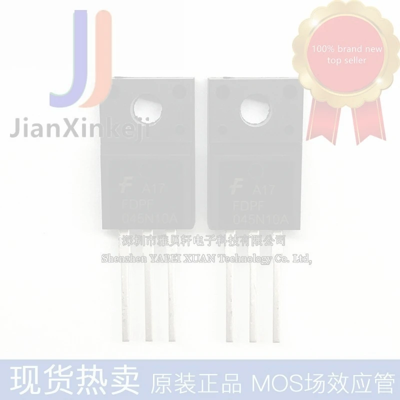 10pcs 100% orginal new Straight plug FDPF045N10A MOS field effect tube N channel 100V 67A TO-220F connection