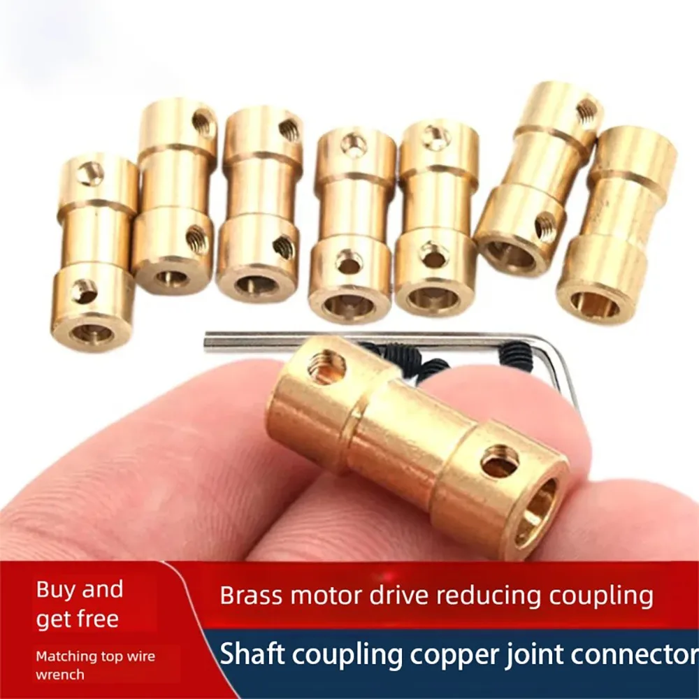 10pcs Motor Shaft Coupling Copper Joint Coupler Connector for RC Boat Marine Car Robot