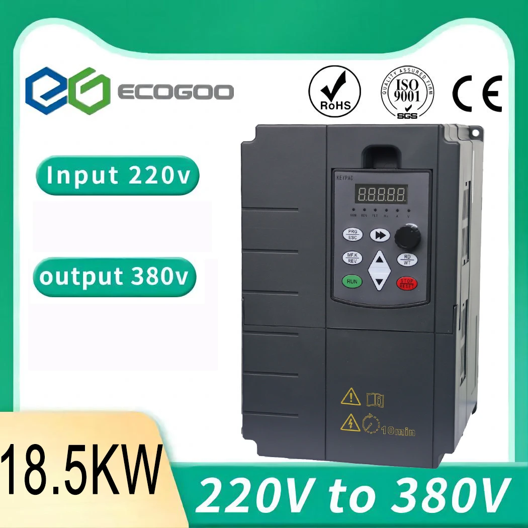 15kw/18.5kw/22kw/30kw 50hzto60hz Single Phase 220VActo3 Phase 380v / 440vac frequency converter inverter for motor speed control