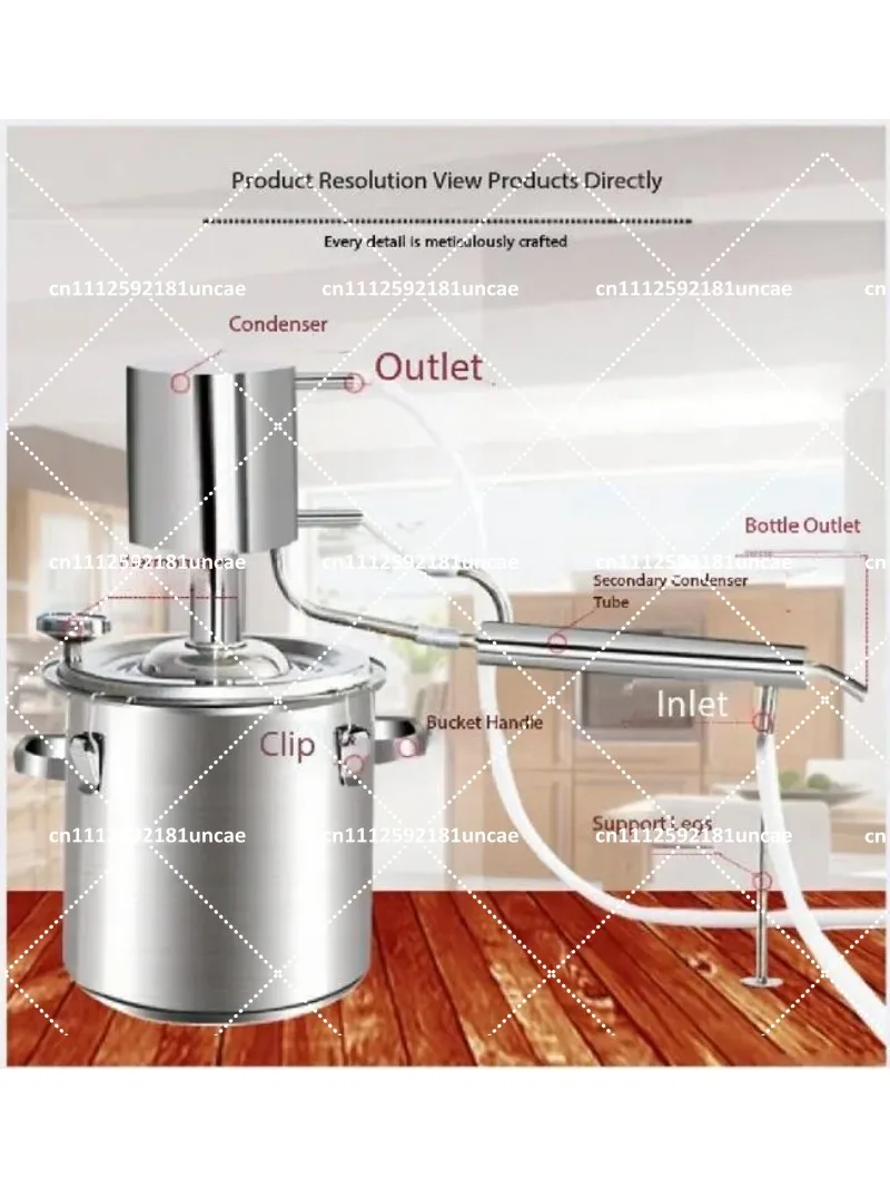 Home Brewing Machine Stainless Steel Distiller for Wine Making Small Distillation Kit