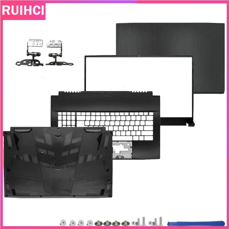 

For GF75 Seris MS-17F1MS-17F2 MS-17F3 MS-17F4 MS-17F5 New LCD Back Cover/Front Bezel/Upper Case Palmrest Cover/Bottom Case