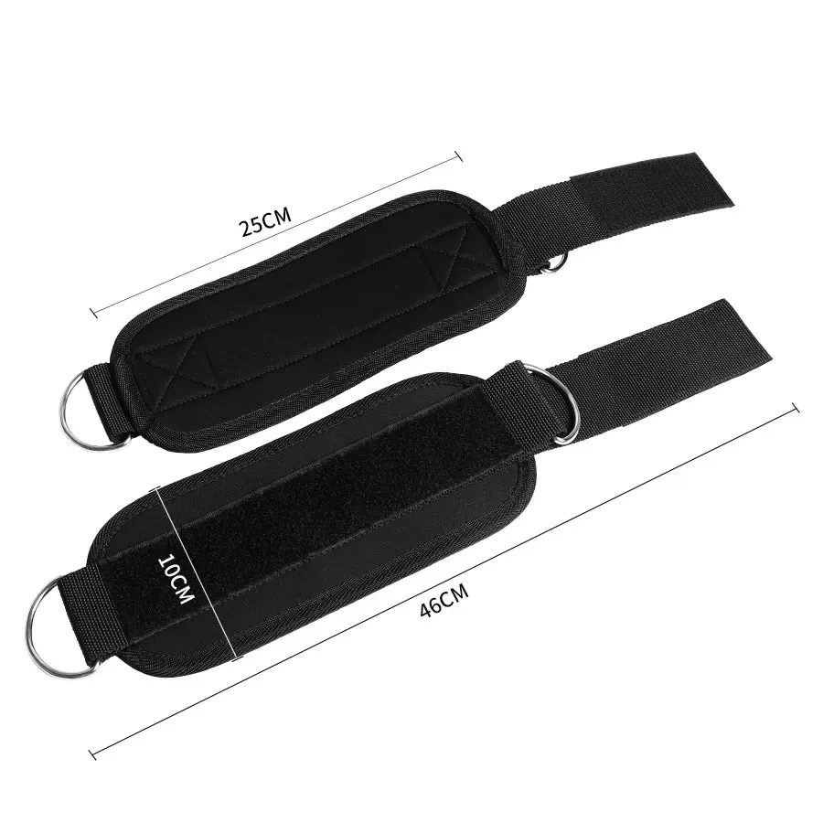 3 in 1 Fitness Ankle Straps Hip Band Set Foam Barbell Pad With Carry Bag Gym Exercise Resistance Workout Bodybuilding Equipment