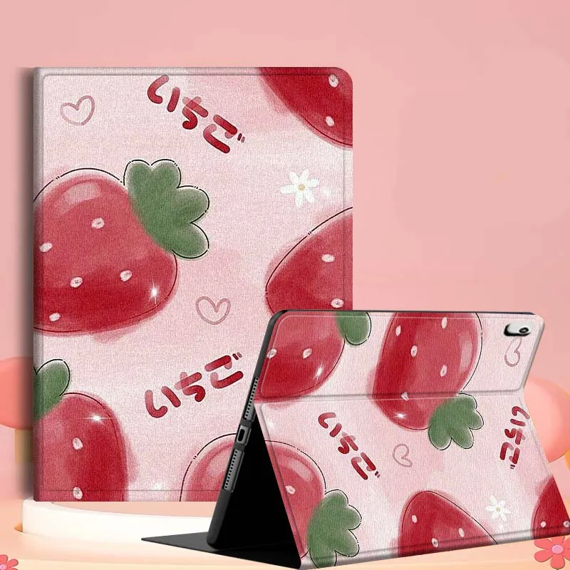 

Strawberry Sweet Pattern For iPad mini Air 1 2 3 4 5 6 7 6th 7th 9 11 13 M3 M2 gen 7.9 8.3 10.9 Inch 2025 Tablet Case