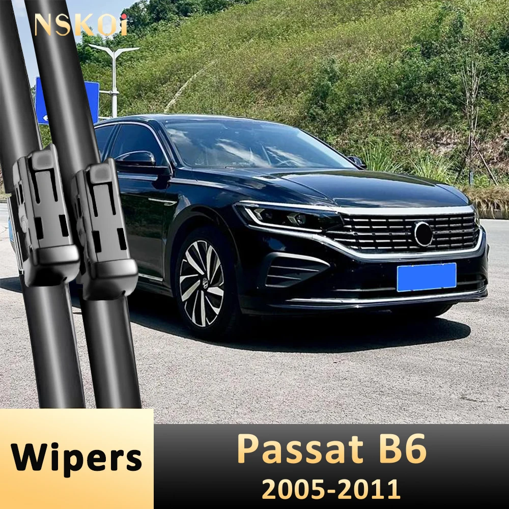 Für VW Passat B6 Frontscheibenwischer 2005-2011 2006 2007 2008 2009 2010 Windschutzscheiben-Wischerbürsten Zubehör