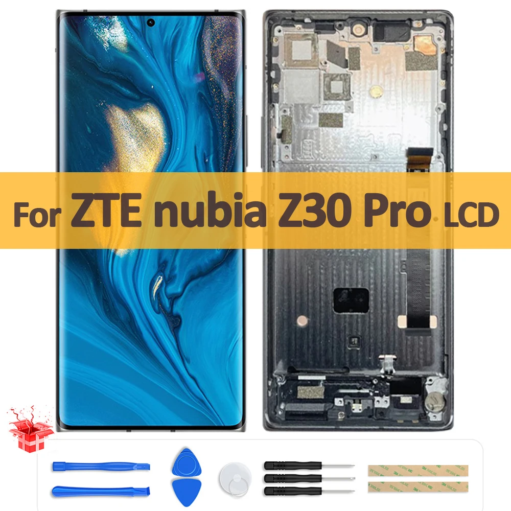 

6.67" Original AMOLED For ZTE Nubia Z30 Pro NX667J LCD Display Touch Screen Digitizer Assembly with Frame For Nubia Z30Pro LCD