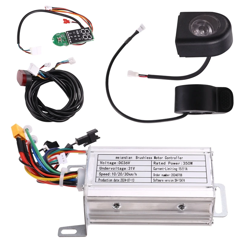 36V 350W Brushless Controller +Bluetooth Meter+Light+Accelerator Kit  For Xiaomi M365/M365 Pro Electric Scooter