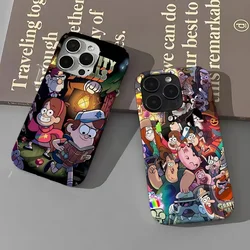 Gravity Falls Phone Case for iPhone 16 15 14 13 12 11 Pro Max XS XR XSMax 6 7 8 Plus Glossy HD Hard PC Cover