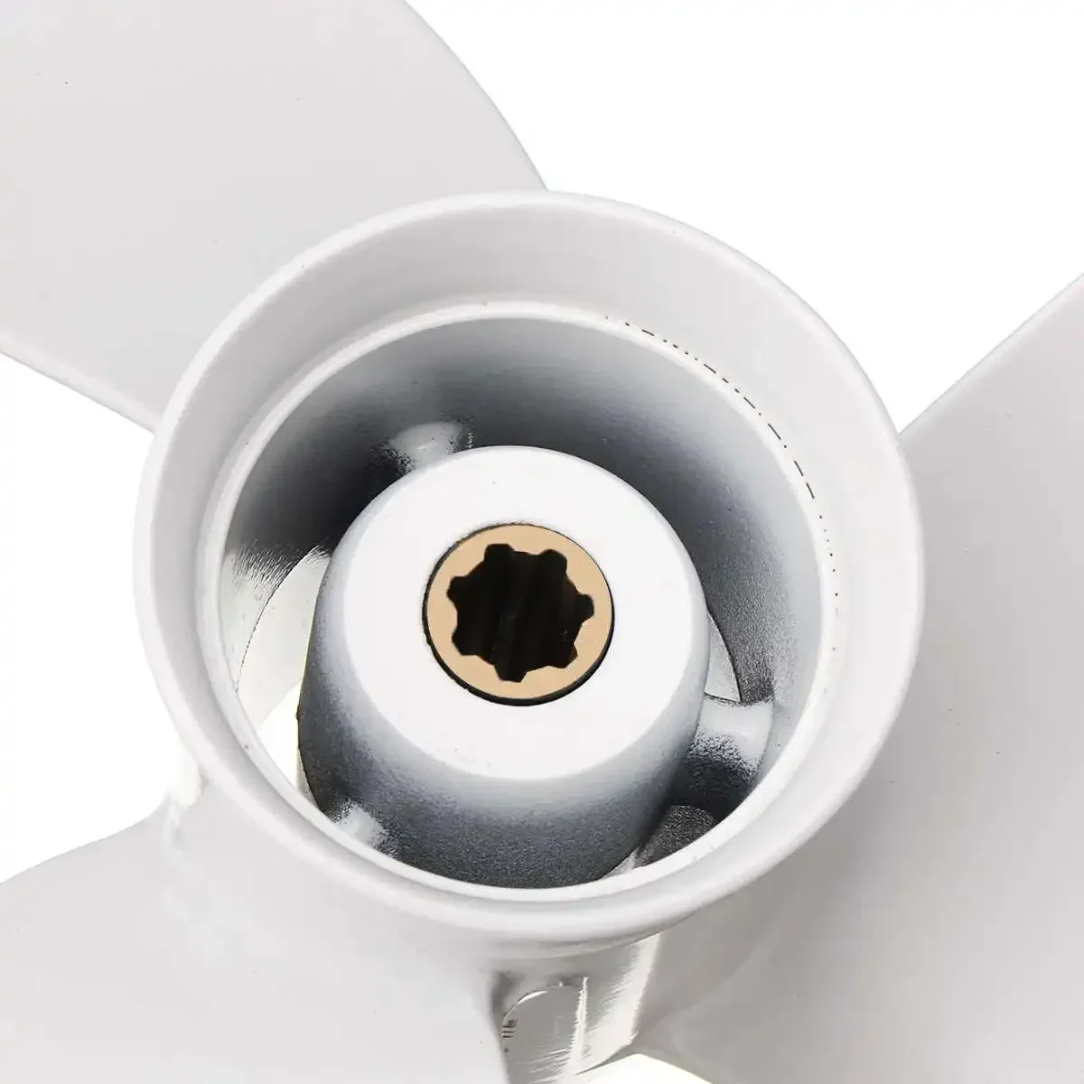 For 6-8HP 6G1-45941-00-EL Boat Outboard Propeller 3 Blade 7 Spline Tooth Marine Propellers Aluminum Alloy 8 1/2 x 8 1/2