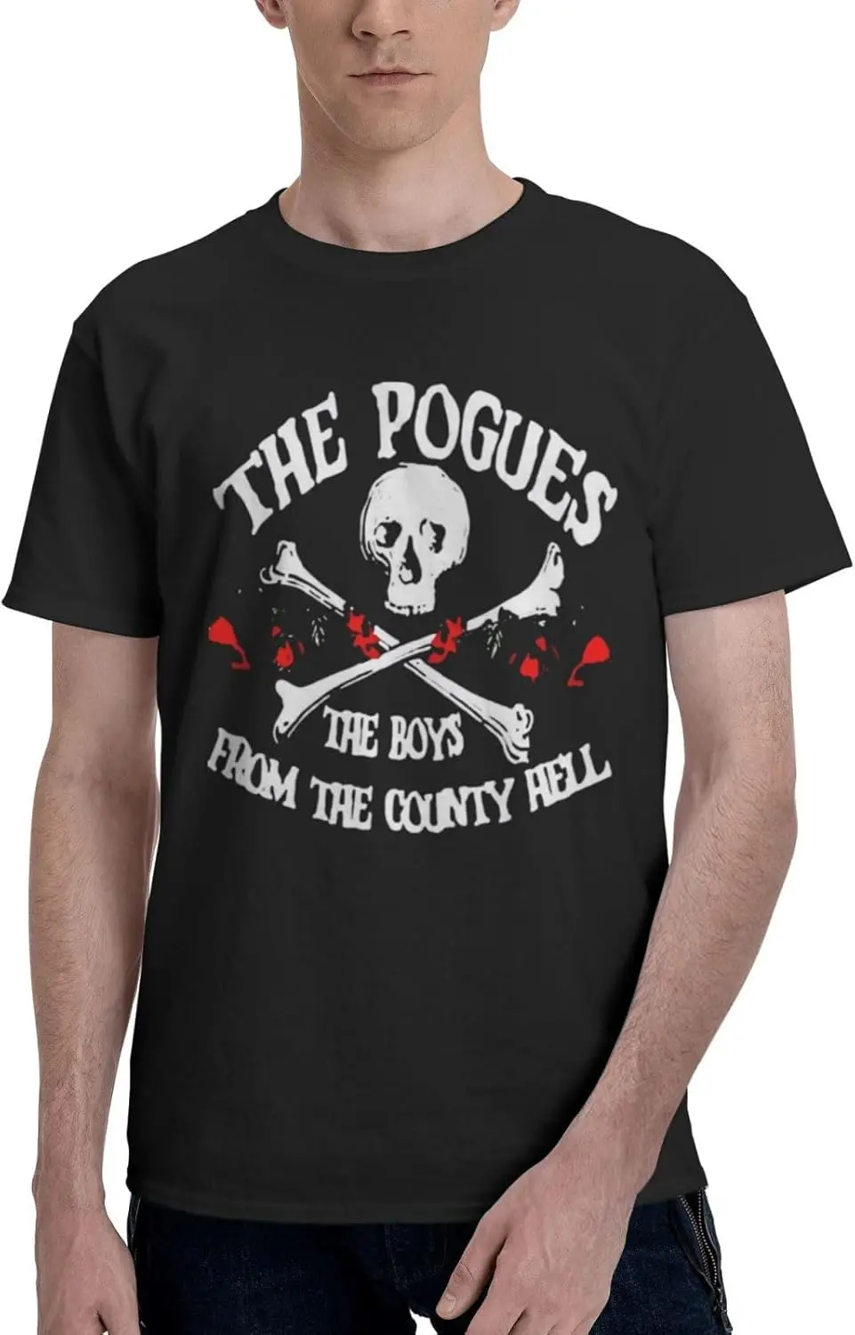 

Футболка The Punk Pogues Band, мужская хлопковая футболка, мягкие футболки с круглым вырезом и короткими рукавами