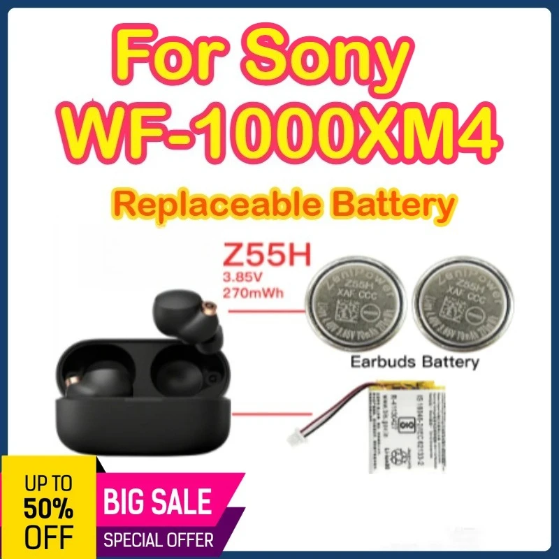 

Z55H 3,85 В 75 мАч, оригинальный 702428 для аккумулятора ZeniPower для SONY WF-1000XM4 1000XM4 XM4, Bluetooth-наушники, гарнитура, аккумулятор