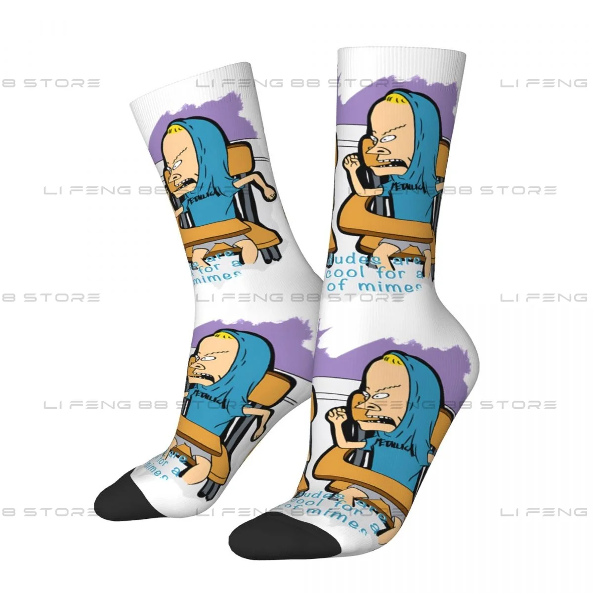 Beavis And Butthead Men Women Socks Cycling Novelty Spring Summer Autumn Winter Stockings Gift