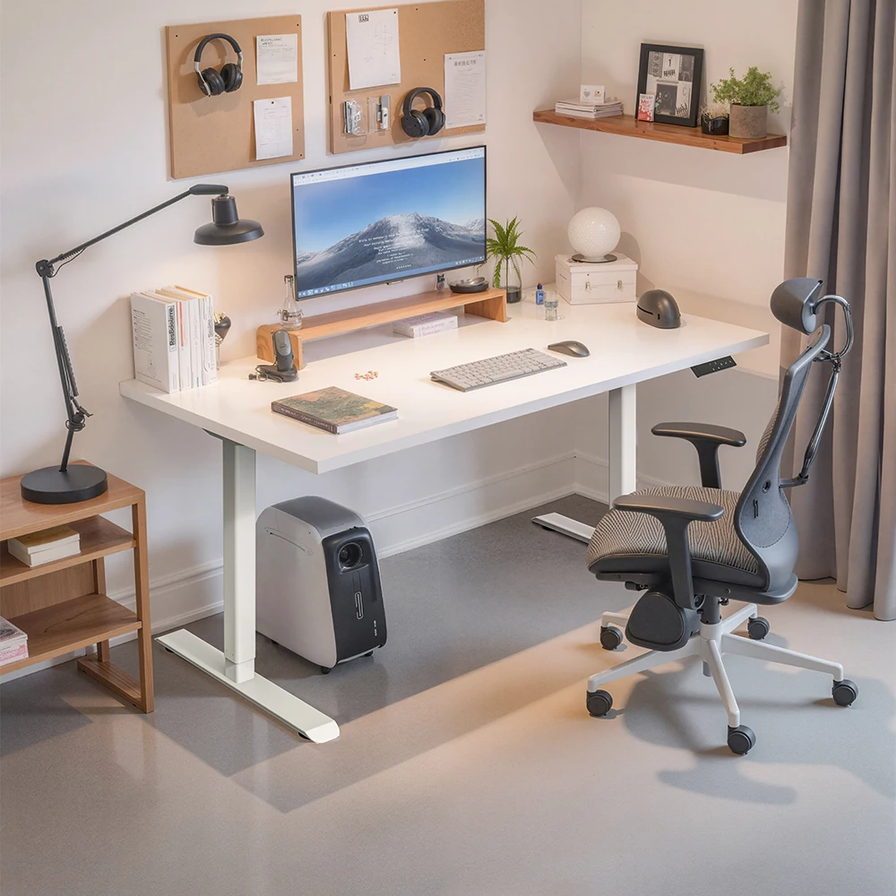 Dual Motor Electric Adjustable Standing Desk Height Adjustable Desk Frame Sit Stand Desk Smart Office Furniture