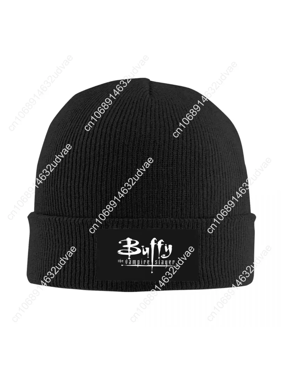 

Buffy The Vampire Slayer Logo Knitted Caps for Women Men Beanie Winter Hats Horror Hip Hop Cap