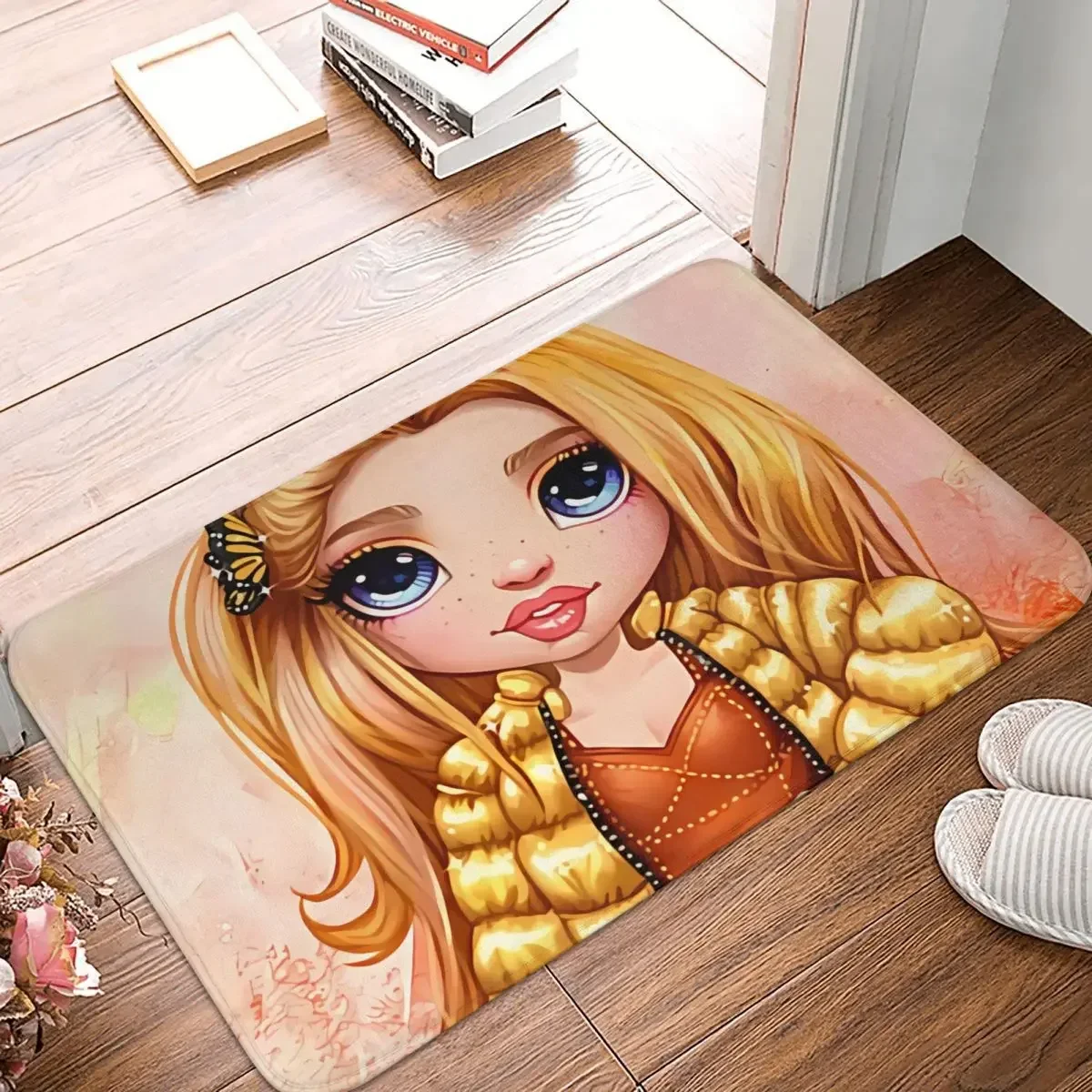 Rainbow High Dolls Bedroom Mat Poppy Rowan Doormat Kitchen Carpet Balcony Rug Home Decor