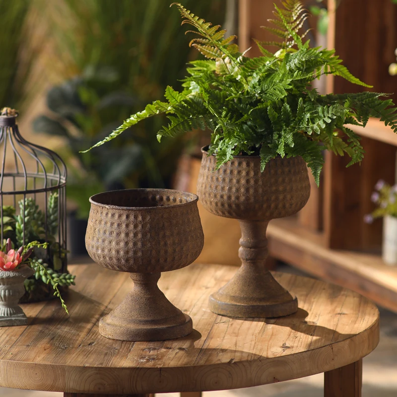 Iron Art Tall Vase Decorative Bottle for Balcony, Courtyard, Garden Decoration, Villa, Hotel, Homestay, Wedding Arrangement, Photography Prop, Decorative Vase