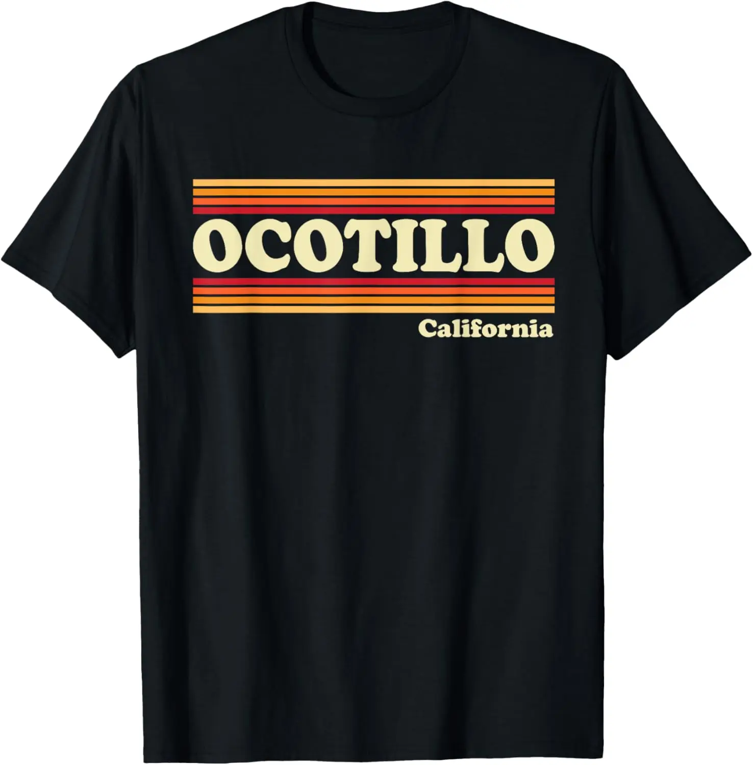 Vintage 1980s Graphic Style Ocotillo, California T-Shirt