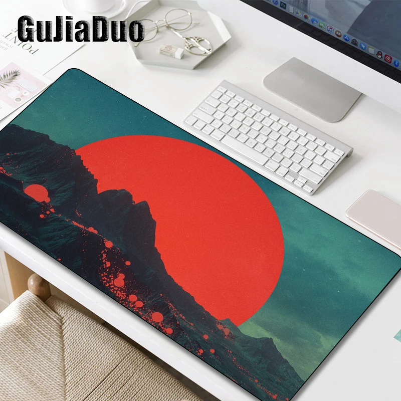 80x40 Digital Art Large Size Mouse Pad XXL Natural Rubber Waterproof Non-slip Computer Desk Mat Anime Stuff Accessories Carpet