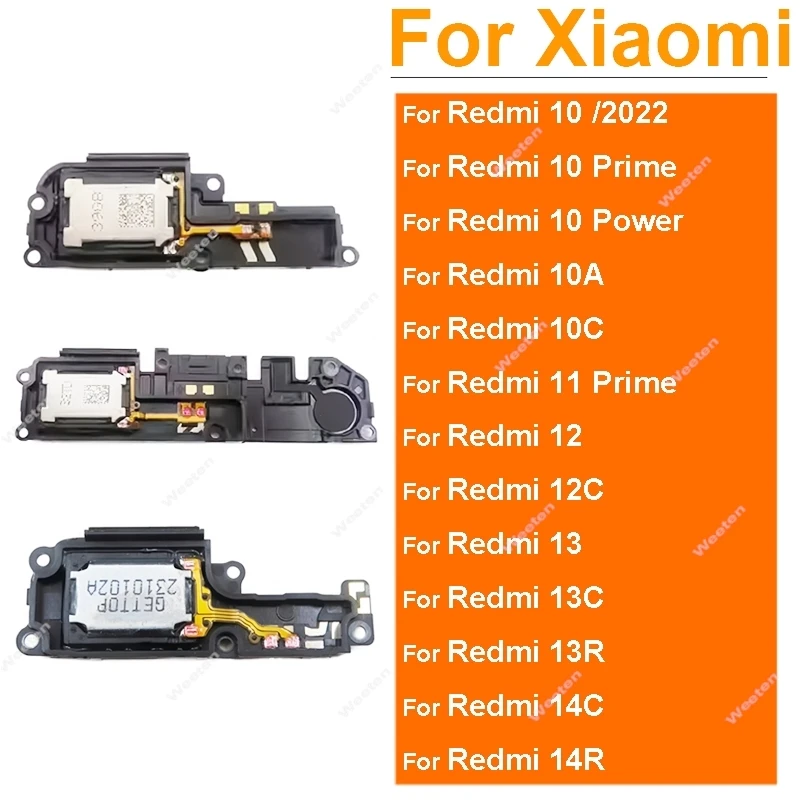 

Speaker Module Loudspeaker Sound For Xiaomi Redmi 10 12 13 10A 10C 12C 13C 13R 14C 14R 11 Prime Power 2022 Spare Parts