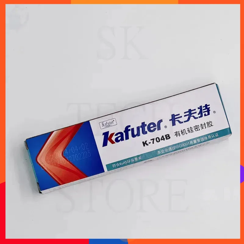 Kafuter 45g adesivo industriale in Silicone K-704B RTV gomma siliconica colla bianca scheda PCB adesivo elettronico in Gel di Silicone