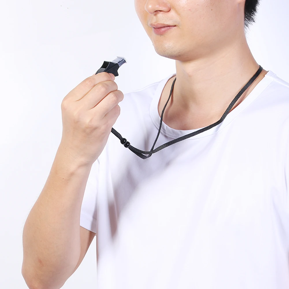 Plastic Sport Referee Whistle Soccer Basketball Volleyball Outdoor Survival Tool