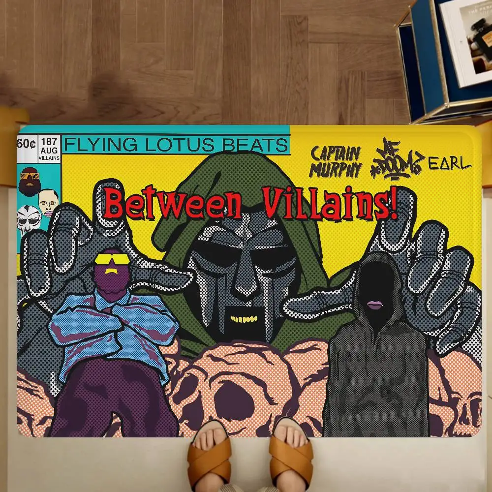 M-MF DOOM سجادة باب على الطراز الشمالي لغرفة النوم وغرفة المعيشة ممسحة شرفة منزلية مضادة للانزلاق Alfombra #3