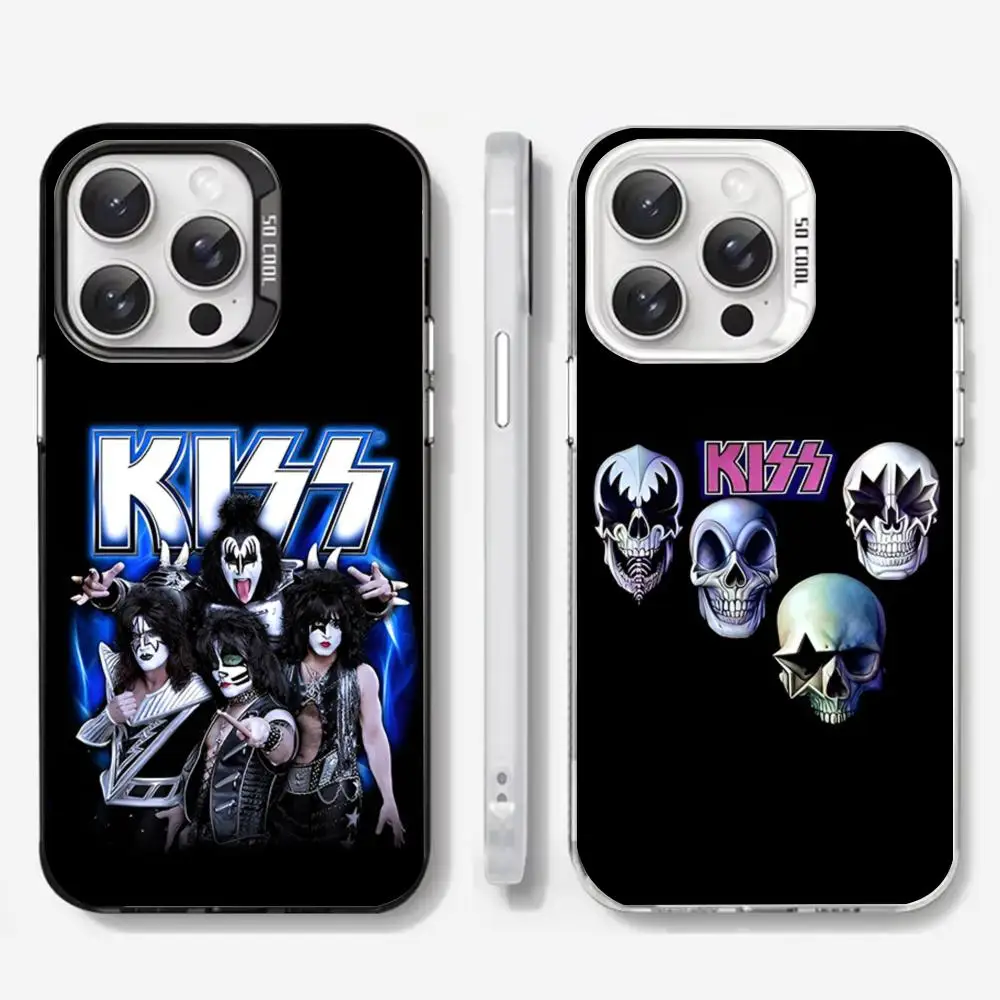 Fashion Singers Bandad De Rock K-Kiss MAISTO Phone Case Color Silver Cover For Iphone 16 15 14 13 11 12 Pro Max Xr X Xs 8 7 Plus