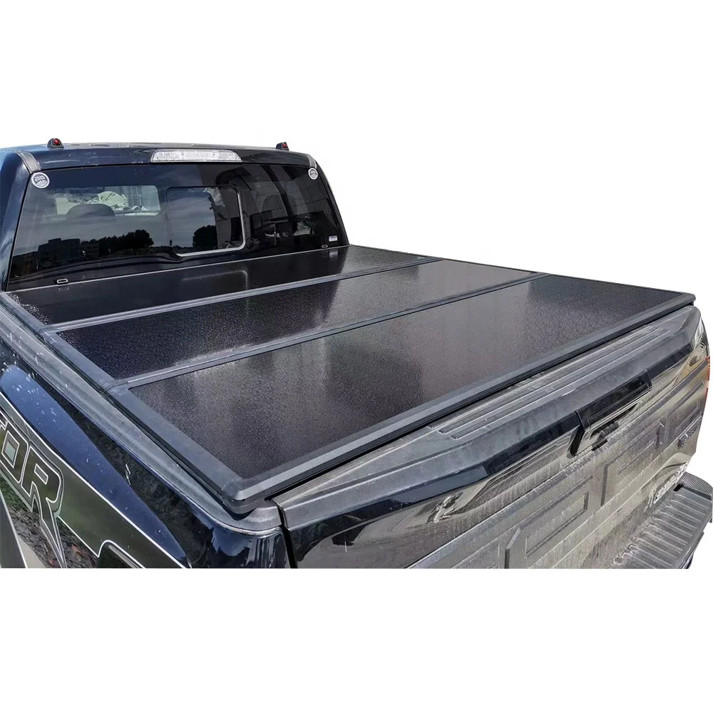 

Pickup truck exterior accessories waterproof hard tri fold tonneau cover lid for Hilux Ford Ranger ISUZU D-MAX Mazda VW Amarok