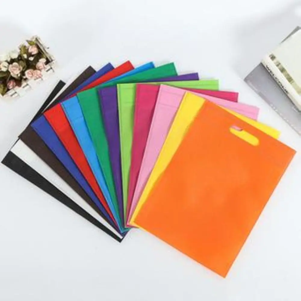 

50 Pcs High Quality Non-woven Bag Shopping Bag With Handle Clothes Bags Personalize Logo