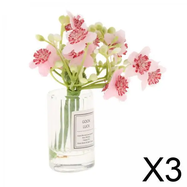 

Dollhouse Jasmine Flower Miniature Plastic Model Room Decor Dollhouse Accessory for 1 6 Dollhouse Scene