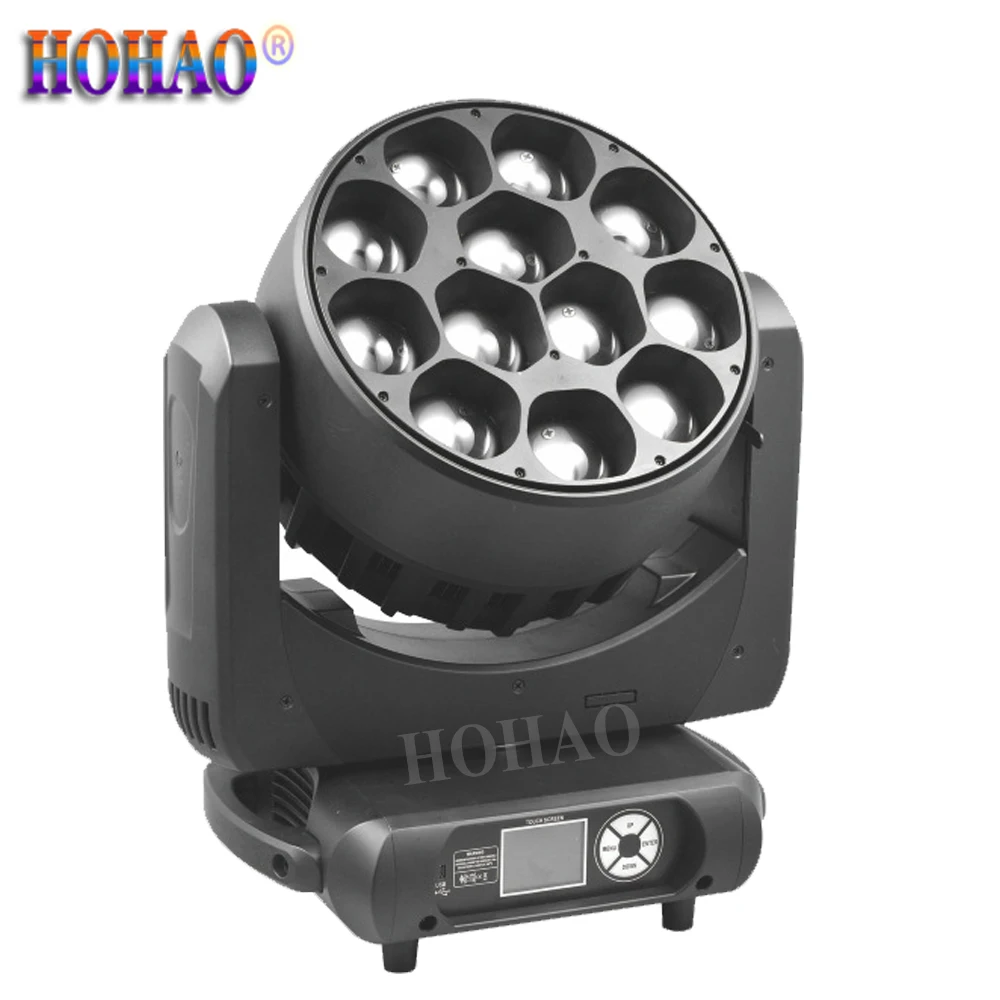 HOHAO 2023 New 1/2/4x A Lots 12x40w Led Zoom Washer Beam  Moving Head Lamps For Club Bar Wedding DJ Lights For Large Concerts